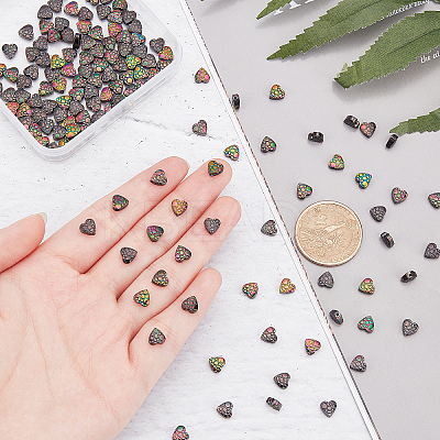 2 Strands Electroplate Non-magnetic Synthetic Hematite Beads Strands G-AR0004-24-1