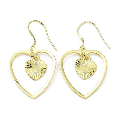 Rack Plating Brass Dnagle Earrings KK-C029-07G-1
