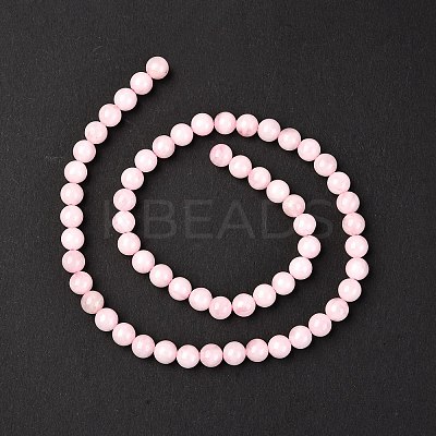 Pink Color Natural Madagascar Rose Quartz Beads Strands LS-G-D655-6mm-1