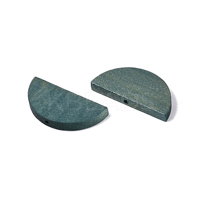 Painted Natural Wood Beads WOOD-T021-05B-05-1