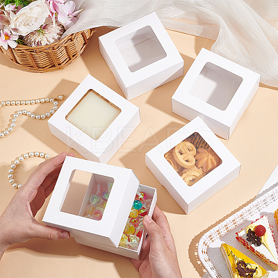 Square Kraft Paper Storage Gift Boxes CON-WH0095-100B-01-1