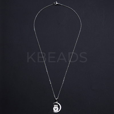 Non-Tarnish 201 Stainless Steel Pendants Necklaces LS-NJEW-S105-JN707-45-1-1