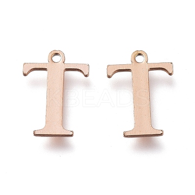 PVD Vacuum Plating  304 Stainless Steel Charms STAS-H112-T-RG-1