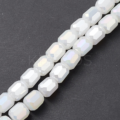 Imitation Jade Glass Beads Strands EGLA-K015-04D-1