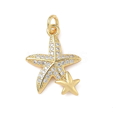 Brass Micro Pave Cubic Zirconia Pendants KK-D426-25B-G-1