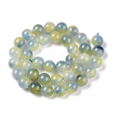 Dyed Natural White Jade Beads Strands G-T138-10mm-210-18-1