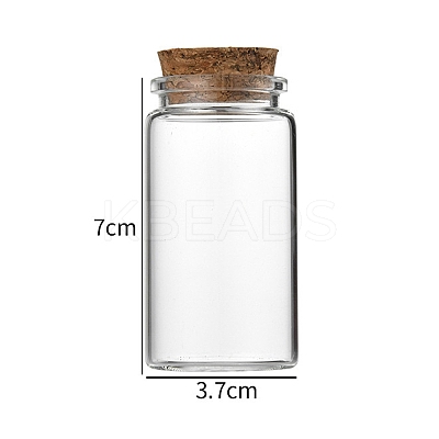 Glass Bottle CON-WH0085-72D-1