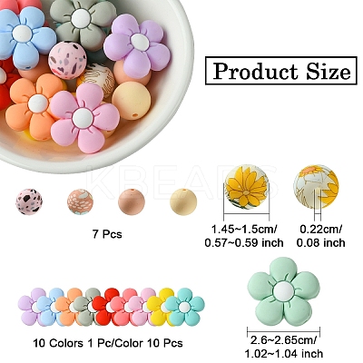 Food Grade Eco-Friendly Silicone Beads SIL-YW0001-23-1