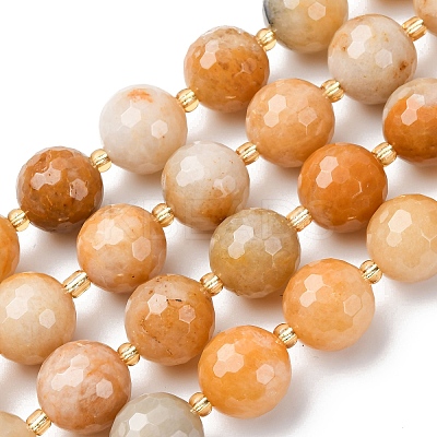 Natural Topaz Jade Beads Strands G-C249-A23-16MM-1