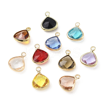Brass with K9 Glass Charms KK-C024-23KCG-1
