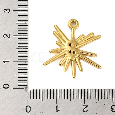 Ion Plating(IP) 304 Stainless Steel Pendants STAS-C104-22G-1