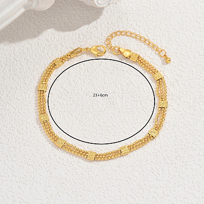 Brass Multi-layered Fashionable Anklets for Women RX8462-1