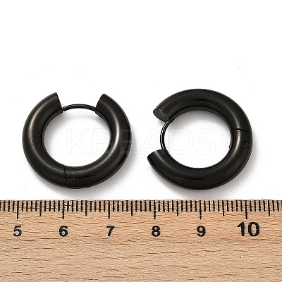 202 Stainless Steel Polishing Hoop Earrings EJEW-M106-02EB-04-1