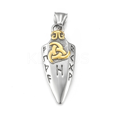 Ion Plating(IP) 304 Stainless Steel Pendants STAS-G303-28AS-1
