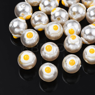ABS Plastic Imitation Pearl Beads KY-N015-101-1