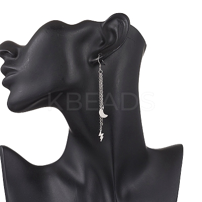 304 Stainless Steel Dangle Earrings EJEW-JE06576-1