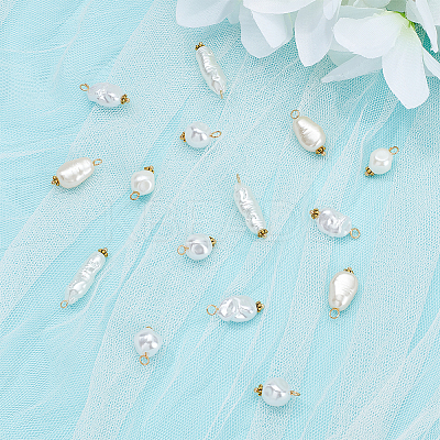 ABS Imitation Pearl Acrylic Pendant PALLOY-PH01626-1