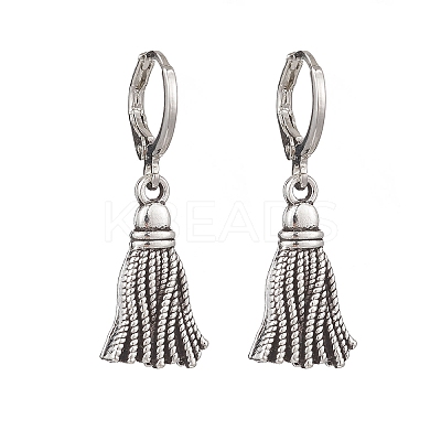 Tibetan Style Alloy Leverback Earrings EJEW-JE06910-1