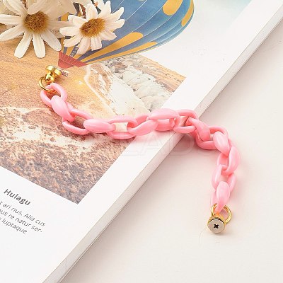 Acrylic Cable Chain Phone Case Chain HJEW-JM00494-03-1