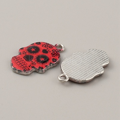 Alloy Enamel Pendants FIND-CJC0015-09J-1