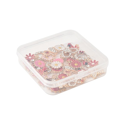 30Pcs 12 Styles Zinc Alloy Enamel Connector Charms FIND-FS0004-42-1