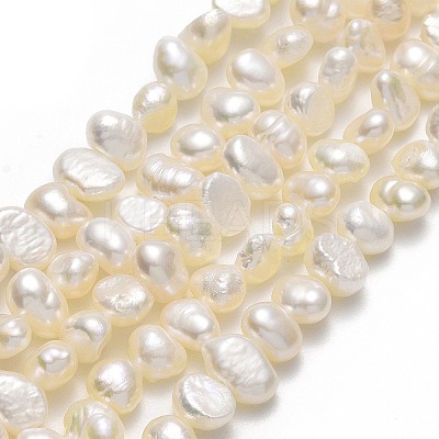 Natural Cultured Freshwater Pearl Beads Strands PEAR-A005-07E-1
