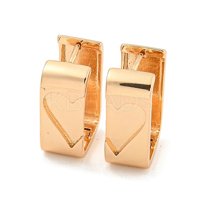 Brass Hoop Earrings for Women EJEW-A107-07KCG-1