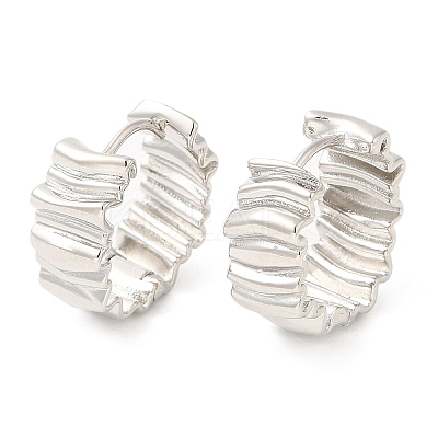 Rack Plating Brass Hoop Earrings for Women EJEW-Q770-20P-1
