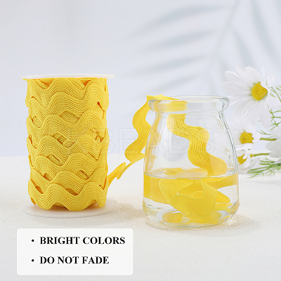 Polyester Wave Lace Trim Ribbon OCOR-GF0004-36B-11-1