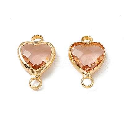 Transparent K9 Glass Connector Charms GLAA-A005-31LG-07-1