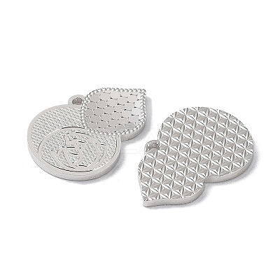 Rhodium Plated 925 Sterling Silver Pendants STER-C003-11P-1