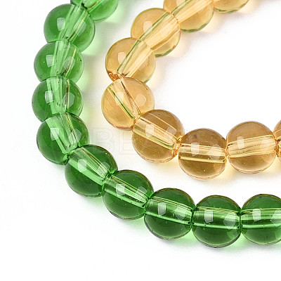 Transparent Glass Beads Strands GLAA-N058-8mm-B01-1