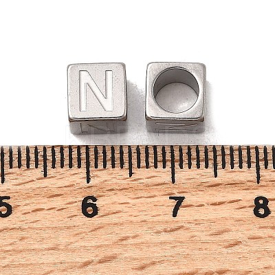 304 Stainless Steel European Beads STAS-D382-02N-P-1