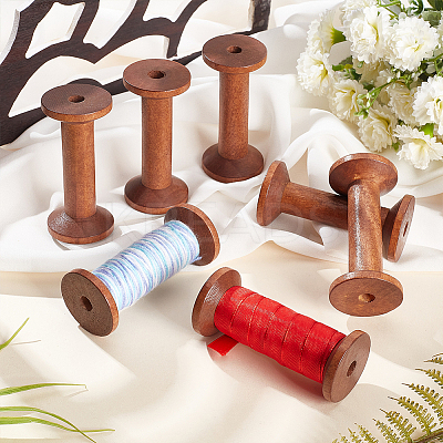 Wood Bobbins DIY-WH0430-808B-1