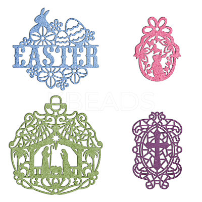 Easter Carbon Steel Cutting Dies Stencils DIY-DM0001-021-1