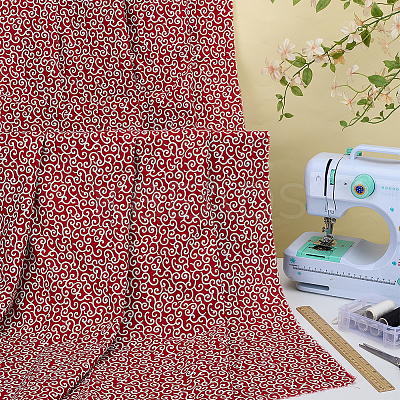 Printed Cloud Pattern Cotton Fabric AJEW-WH0314-975B-1