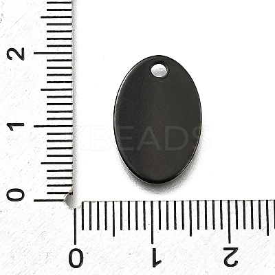 Ion Plating(IP) 304 Stainless Steel Stamping Blank Tag Pendants STAS-S028-02B-1