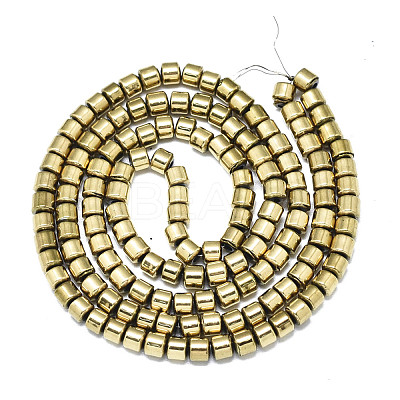 Electroplate Non-magnetic Synthetic Hematite Beads Strands G-S352-73-1