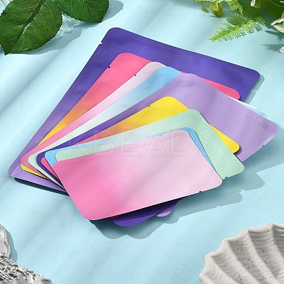 50Pcs 4 Style Two Tone Rectangle Plastic Zip Top Gift Bags OPP-FS0001-19A-1-1