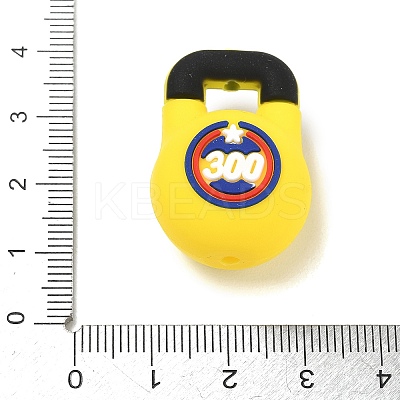 Gym Equipment Theme Silicone Focal Bead SL-CBAE849-03C-1