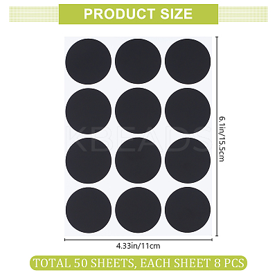 PVC Chalkboard Labels Blank Stickers LS-STIC-WH0004-42E-1