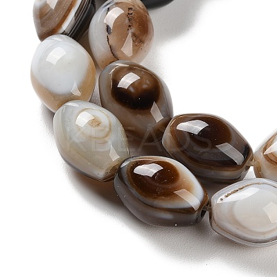 Natural Eye Agate Beads Strands G-NH0019-D03-02-1