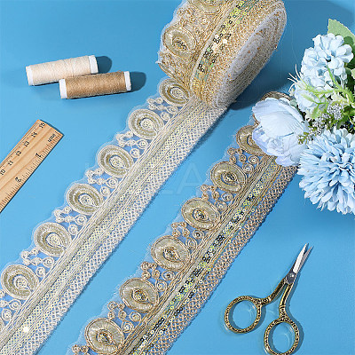 5 Yards Polyester Ribbons SRIB-GF0001-58-1
