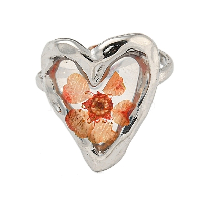 Brass Adjustable Rings for Women RJEW-G265-10P-C05-1