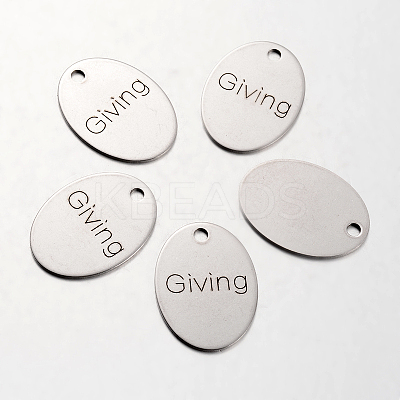 Non-Tarnish Spray Painted 201 Stainless Steel Pendants LS-STAS-I048-L07-1