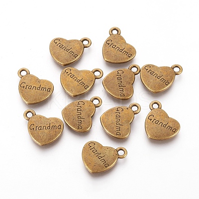 Mother's Day Tibetan Style Alloy Pendants TIBEP-5408-AB-FF-1