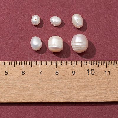 4 Styles Natural Cultured Freshwater Pearl Beads SHEL-FS0001-04-1