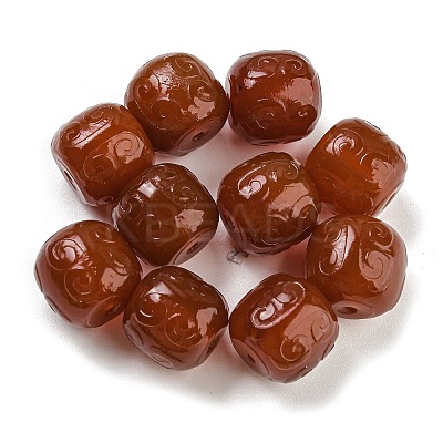 Natural Carnelian Carved Beads G-Q006-01-1