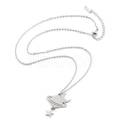 Non-Tarnish 304 Stainless Steel Pendant Necklaces LS-NJEW-P306-07P-1
