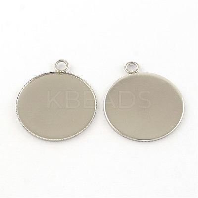 Tarnish Resistant 304 Stainless Steel Pendants STAS-S046-02-1